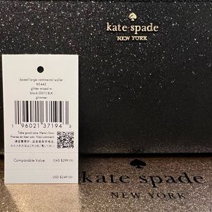 💜Kate Spade Zip Shimmering Long Wallet